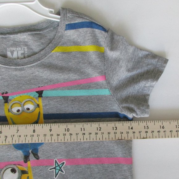 Universal Studios Despicable Me Tee Sz M 7/8 Gray - Picture 6 of 9